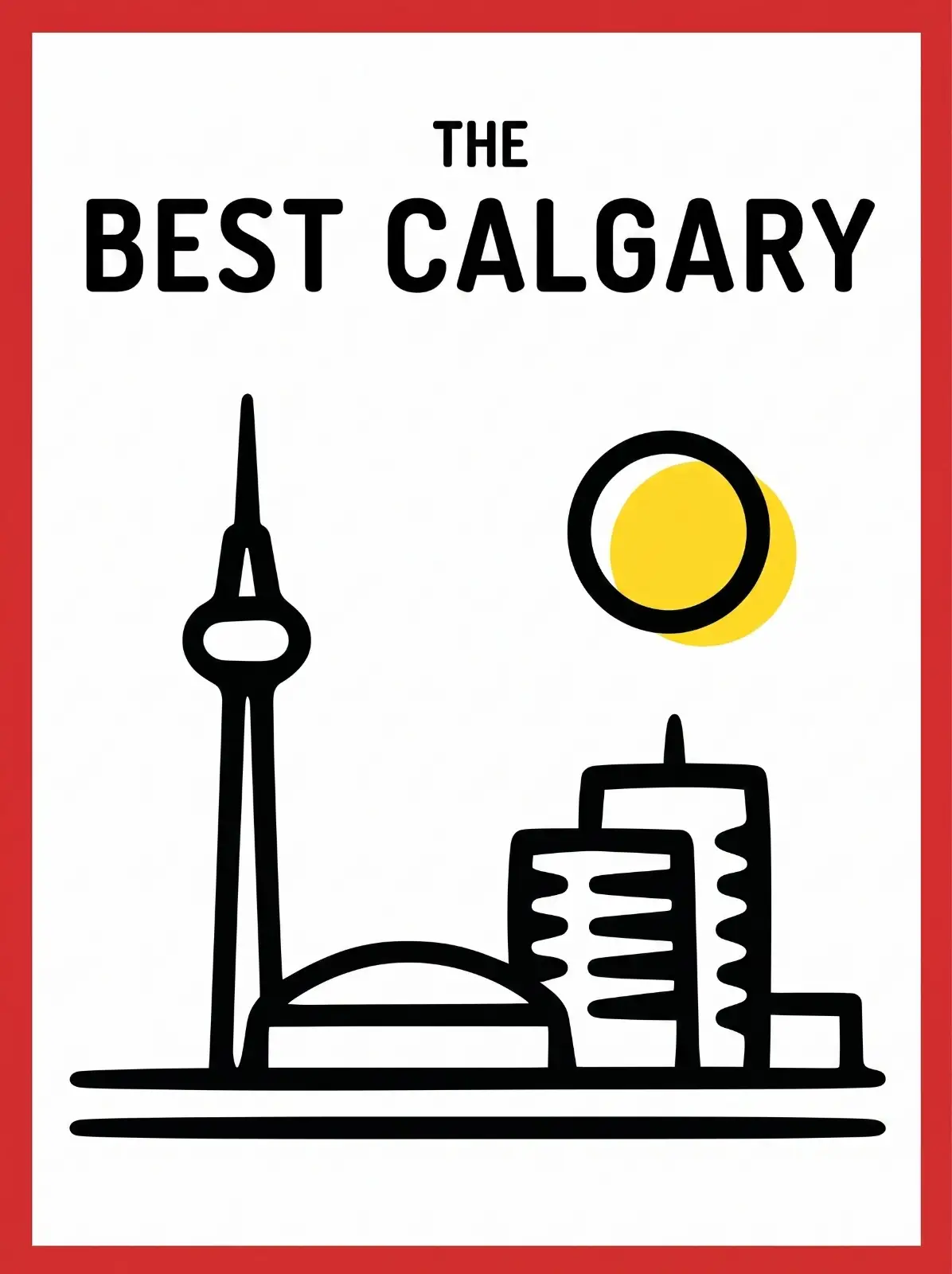 The Best Calgary award badge